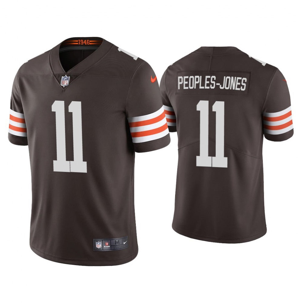 Men's Cleveland Browns #11 Donovan Peoples-Jones New Brown Vapor Untouchable Limited Stitched Jersey 