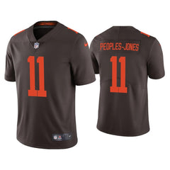 Men's Cleveland Browns #11 Donovan Peoples-Jones 2020 New Brown Vapor Untouchable Limited Stitched Jersey 