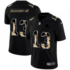 Men's Cleveland Browns #13 Odell Beckham Jr. 2019 Black Statue of Liberty Limited Stitched NFL Jersey 