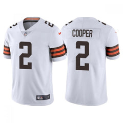 Men's Cleveland Browns #2 Amari Cooper White Vapor Untouchable Limited Stitched Jersey 