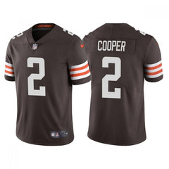 Men's Cleveland Browns #2 Amari Cooper Brown Vapor Untouchable Limited Stitched Jersey 