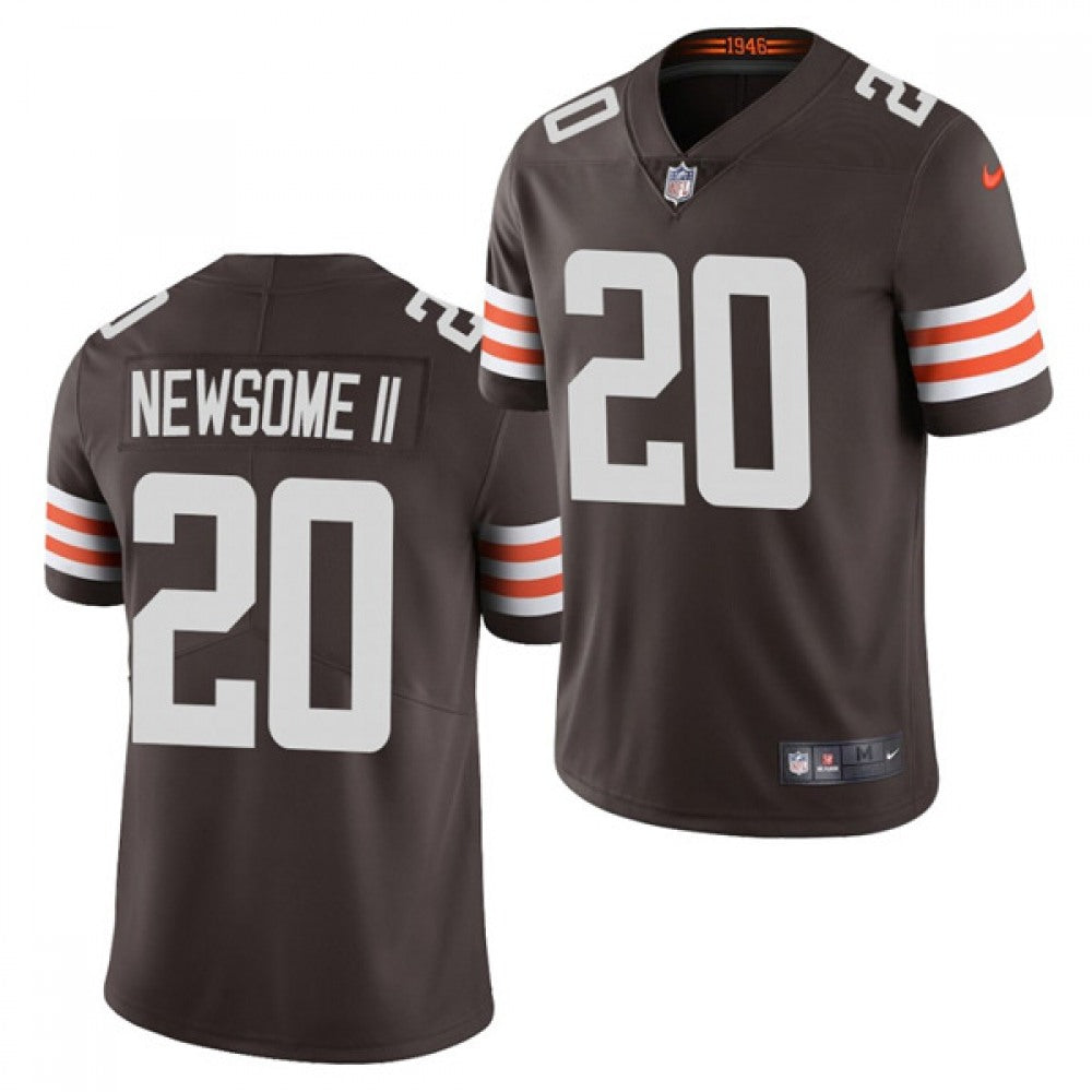 Men's Cleveland Browns #20 Greg Newsome II Brown Vapor Untouchable Limited Stitched NFL Jersey 