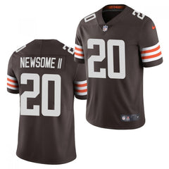 Men's Cleveland Browns #20 Greg Newsome II Brown Vapor Untouchable Limited Stitched NFL Jersey 