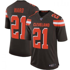 Men's Cleveland Browns #21 Denzel Ward Brown 2019 100th Season Vapor Untouchable Limited Stitched NFL Jersey 