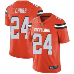 Men's Cleveland Browns #24 Nick Chubb Orange Vapor Untouchable Limited Stitched NFL Jersey 