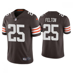 Men's Cleveland Browns #25 Demetric Felton 2021 Brown Vapor Untouchable Limited Stitched NFL Jersey 