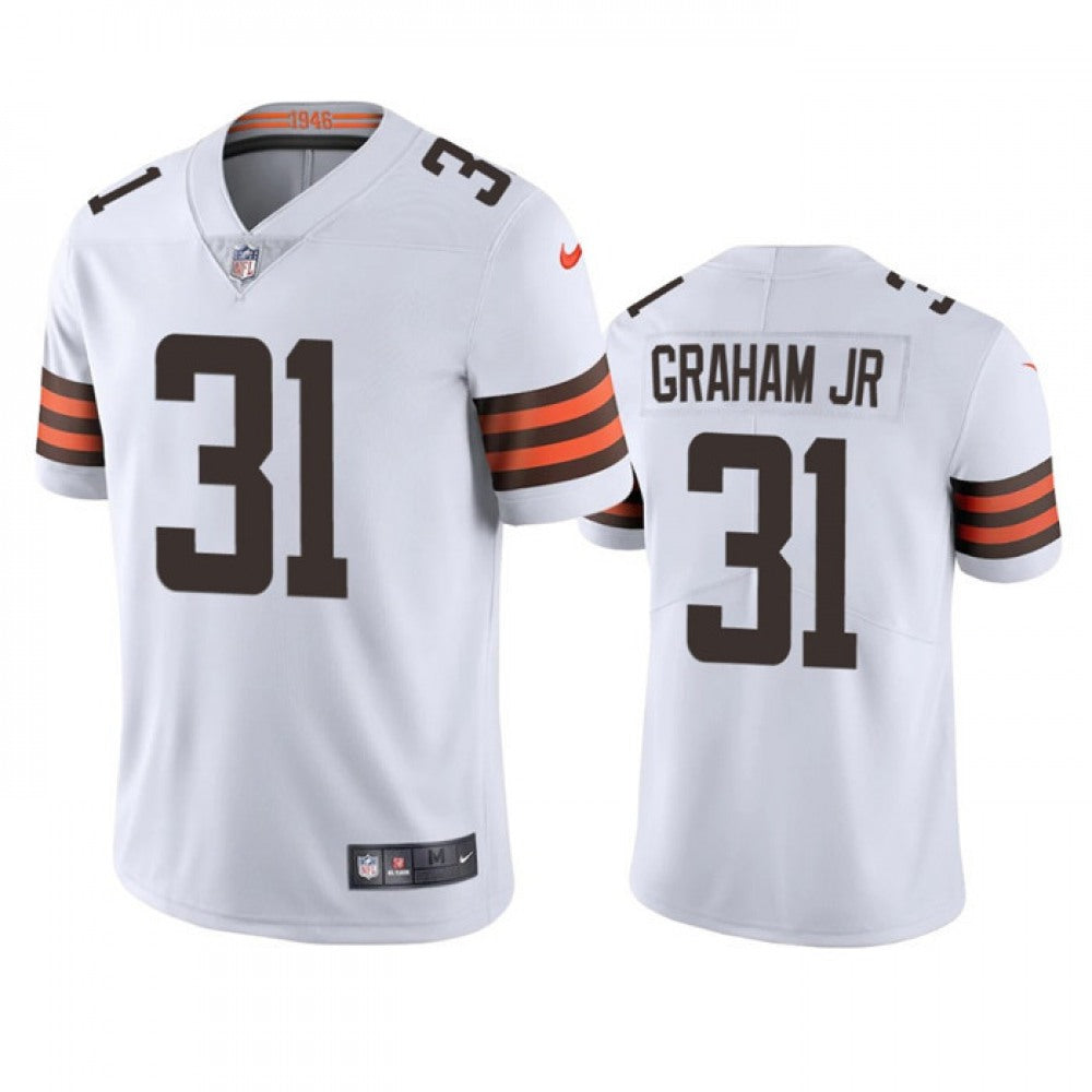 Men's Cleveland Browns #31 Thomas Graham Jr. White Vapor Untouchable Limited Stitched Jersey 
