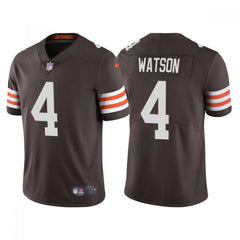 Men's Cleveland Browns #4 Deshaun Watson Brown Vapor Untouchable Limited Stitched Jersey 
