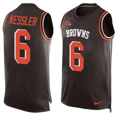 Browns #6 Cody Kessler Brown Team Color Men's Stitched NFL Limited Tank Top Jersey 