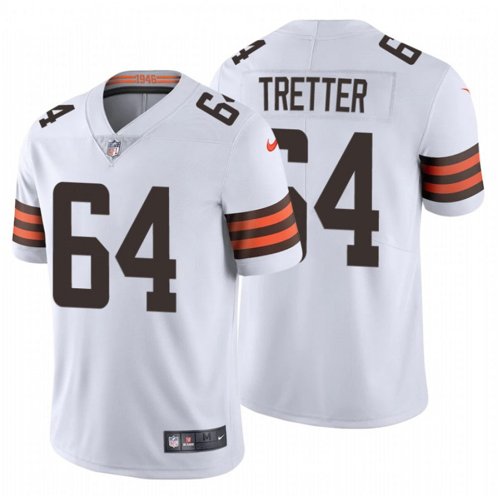 Men's Cleveland Browns #64 JC Tretter New White Vapor Untouchable Limited Stitched Jersey 