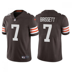 Men's Cleveland Browns #7 Jacoby Brissett Brown Vapor Untouchable Limited Stitched Jersey 