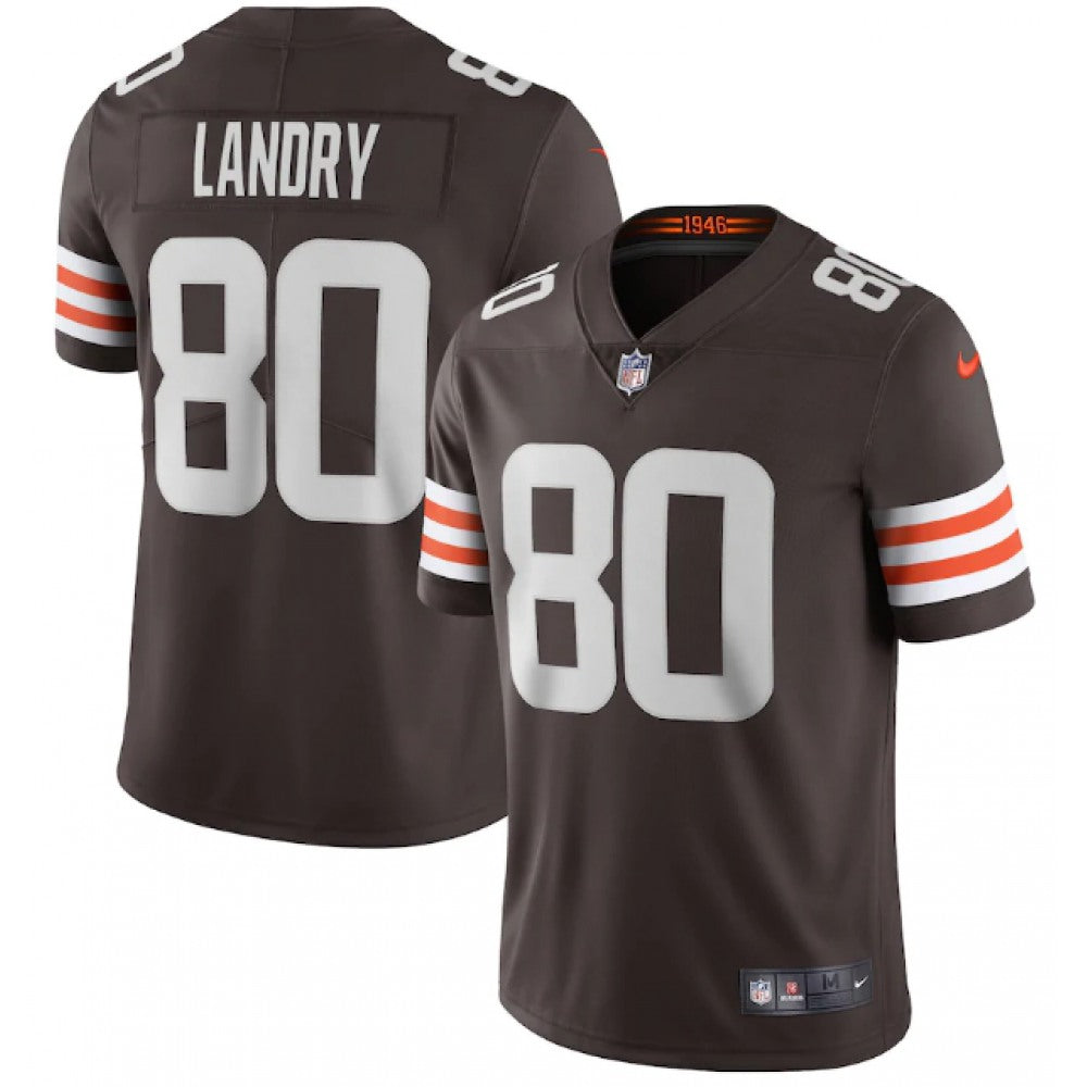Men's Cleveland Browns #80 Jarvis Landry New Brown Vapor Untouchable Limited NFL Stitched Jersey 