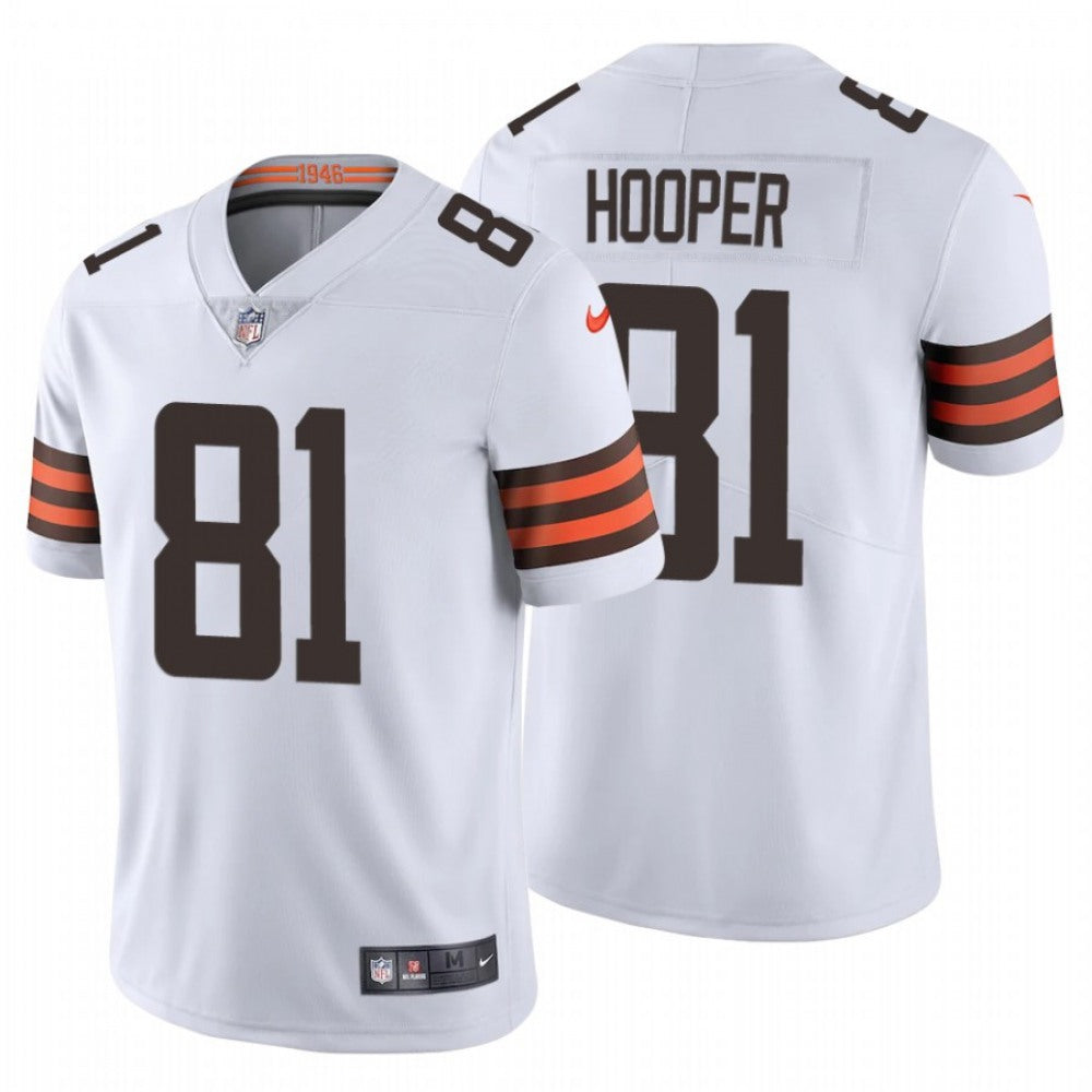 Men's Cleveland Browns #81 Austin Hooper New White Vapor Untouchable Limited Stitched Jersey 