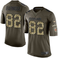 Browns #82 Gary Barnidge Green Men's Stitched NFL Limited Salute to Service Jersey 
