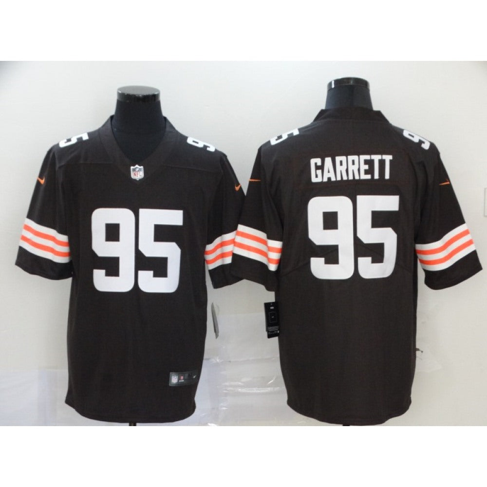 Men's Cleveland Browns #95 Myles Garrett New Brown Vapor Untouchable Limited Stitched Jersey 