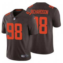 Men's Cleveland Browns #98 Sheldon Richardson New Brown Vapor Untouchable Limited Stitched Jersey 