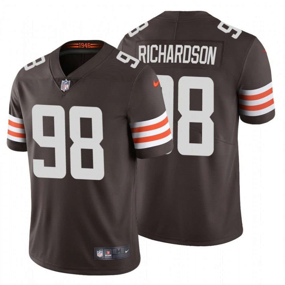 Men's Cleveland Browns #98 Sheldon Richardson 2020 New Brown Vapor Untouchable Limited Stitched Jersey 