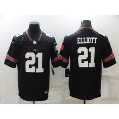 Men's Dallas Cowboys #21 Ezekiel Elliott Black Mexico Stitched Jersey 