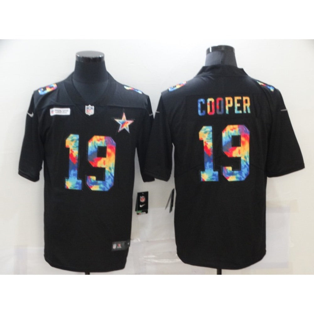 Men's Dallas Cowboys #19 Amari Cooper 2020 Black Crucial Catch Limited Stitched Jersey 