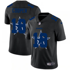 Men's Dallas Cowboys #19 Amari Cooper Black Shadow Logo Limited Stitched Jersey 