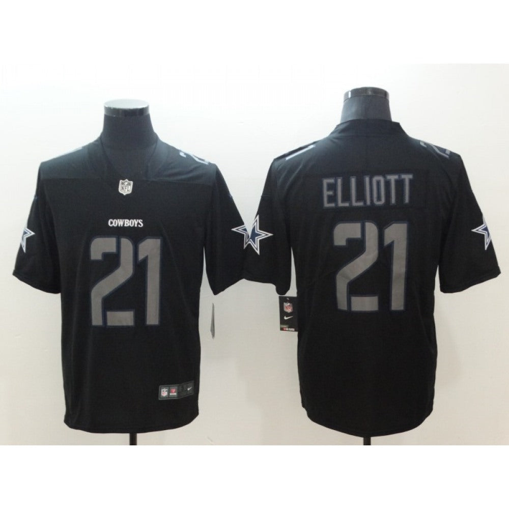 Men's Dallas Cowboys #21 Ezekiel Elliott Black 2018 Impact Limited Stitched NFL Jersey 