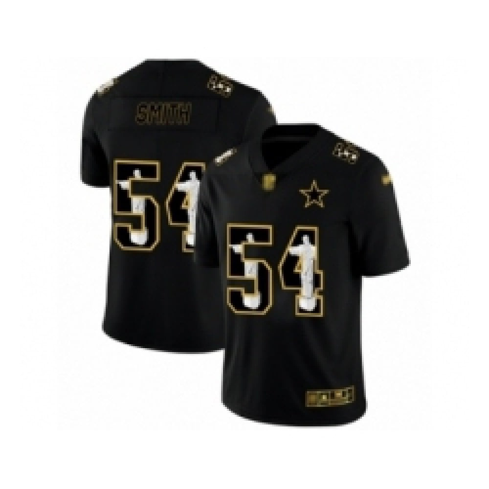 Men's Dallas Cowboys #54 Jaylon Smith Black Jesus Faith Edition Limited Stitched Jersey 