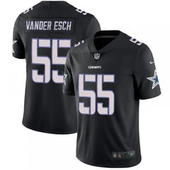Men's Dallas Cowboys #55 Leighton Vander Esch 2018 Black Impact Limited Stitched NFL Jersey 