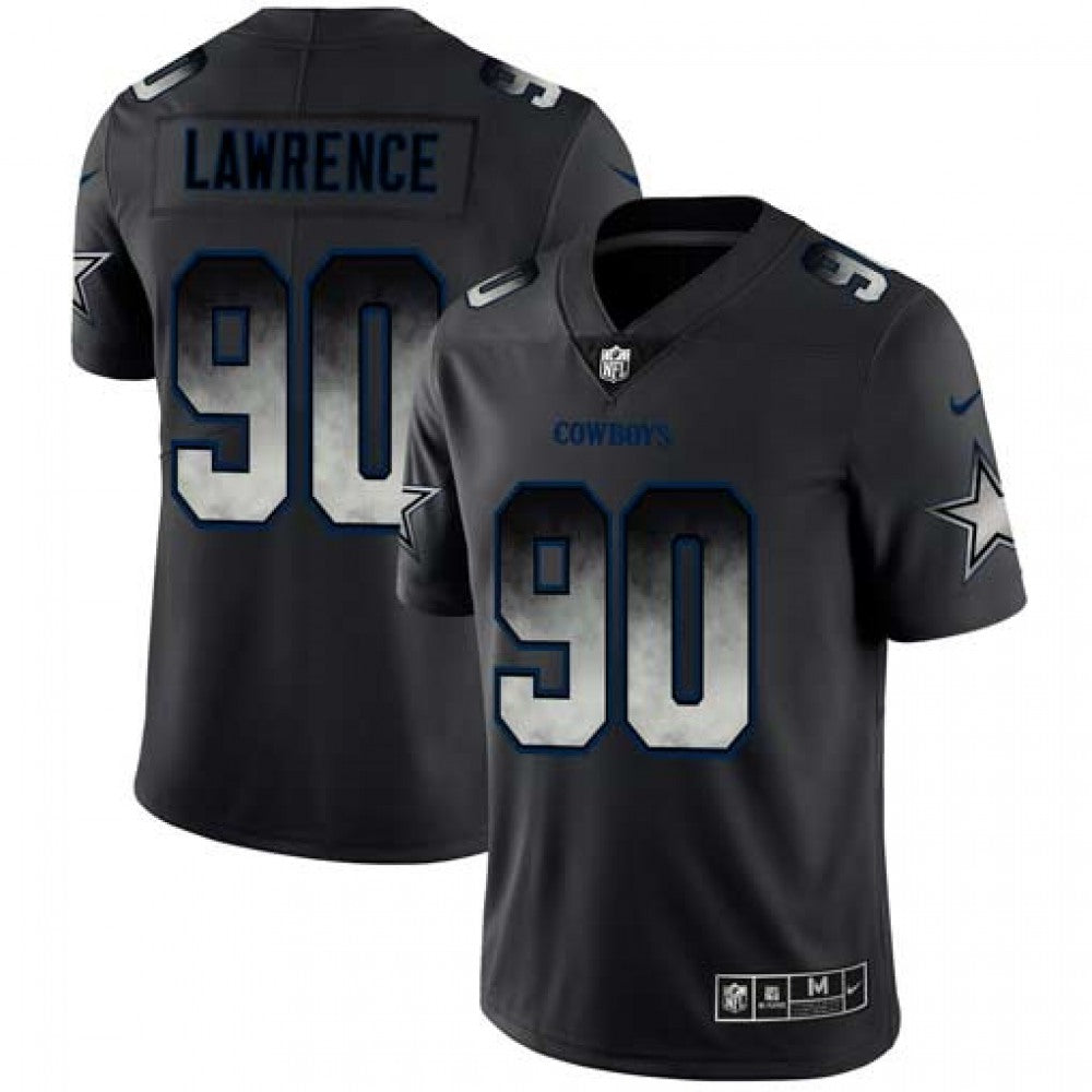 Men's Dallas Cowboys #90 Demarcus Lawrence Black 2019 Smoke Fashion Limited Stitched NFL Jersey 