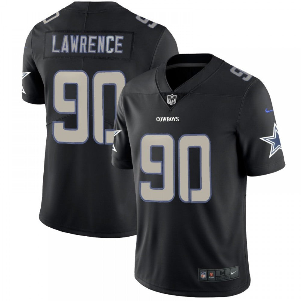 Men's Dallas Cowboys #90 Demarcus Lawrence Black Impact Limited Stitched NFL Jersey 