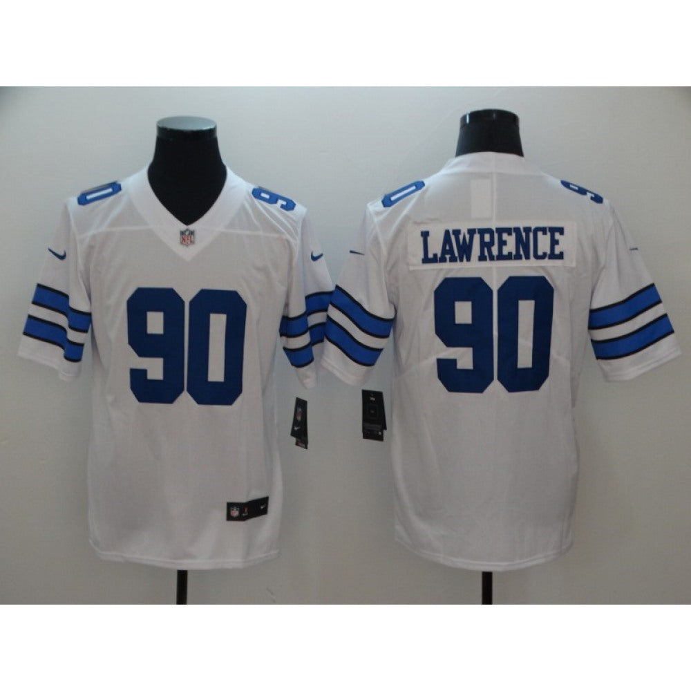 Men's Dallas Cowboys #90 Demarcus Lawrencs White Vapor Untouchable Limited Stitched NFL Jersey 