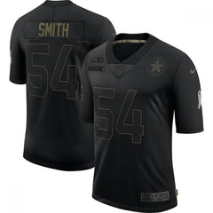 Men's Dallas Cowboys #54 Jaylon Smith 2020 Black Salute To Service Limited Stitched Jersey 