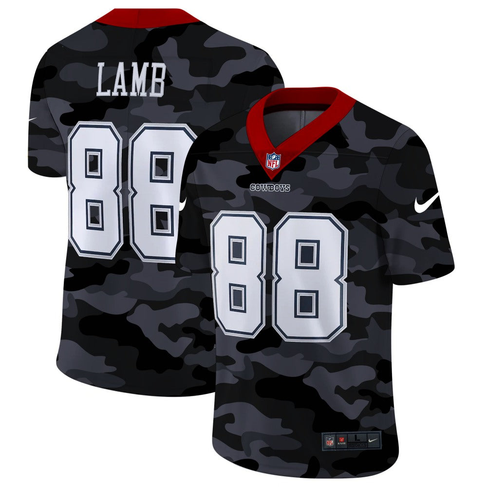 Men's Dallas Cowboys #88 CeeDee Lamb 2020 Camo Limited Stitched Jersey 