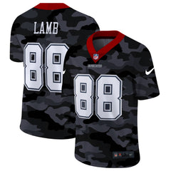 Men's Dallas Cowboys #88 CeeDee Lamb 2020 Camo Limited Stitched Jersey 