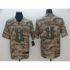 Men's Dallas Cowboys #11 Cole Beasley 2018 Camo Salute To Service Limited Stitched NFL Jersey 