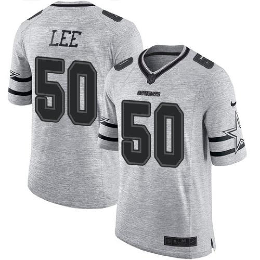 Cowboys #50 Sean Lee Gray Men's Stitched NFL Limited Gridiron Gray II Jersey 