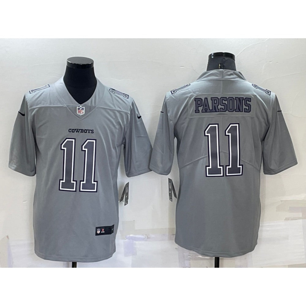 Men's Dallas Cowboys #11 Micah Parsons Grey Atmosphere Fashion Stitched Jersey 