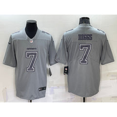 Men's Dallas Cowboys #7 Trevon Diggs Grey Atmosphere Fashion Stitched Jersey 