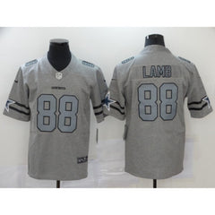 Men's Dallas Cowboys #88 CeeDee Lamb Grey Stitched Jersey 