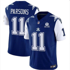 Men's Dallas Cowboys #11 Micah Parsons Navy 2023 F.U.S.E. With 1960 Patch Vapor Limited Stitched Football Jersey 