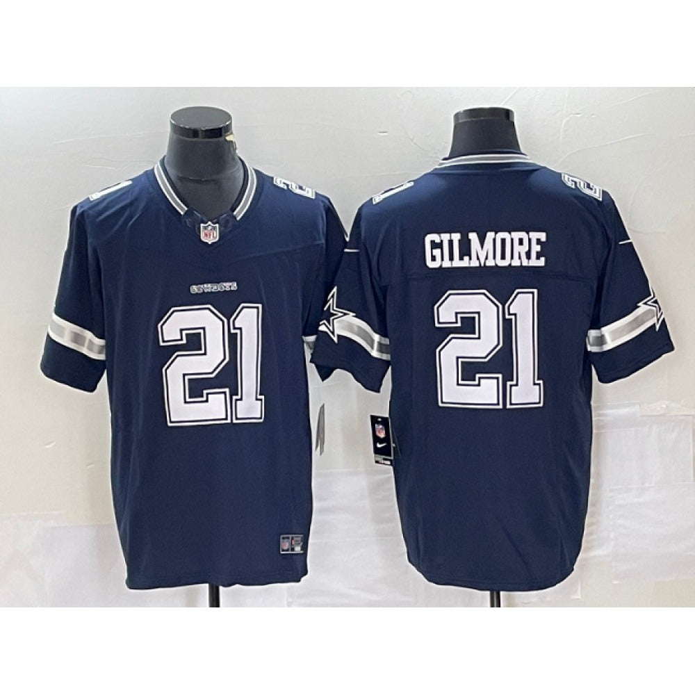 Men's Dallas Cowboys #21 Stephon Gilmore Navy 2023 F.U.S.E. Limited Stitched Football Jersey 