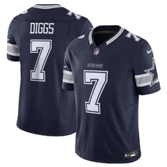 Men's Dallas Cowboys #7 Trevon Diggs Navy 2023 F.U.S.E. Limited Stitched Football Jersey 