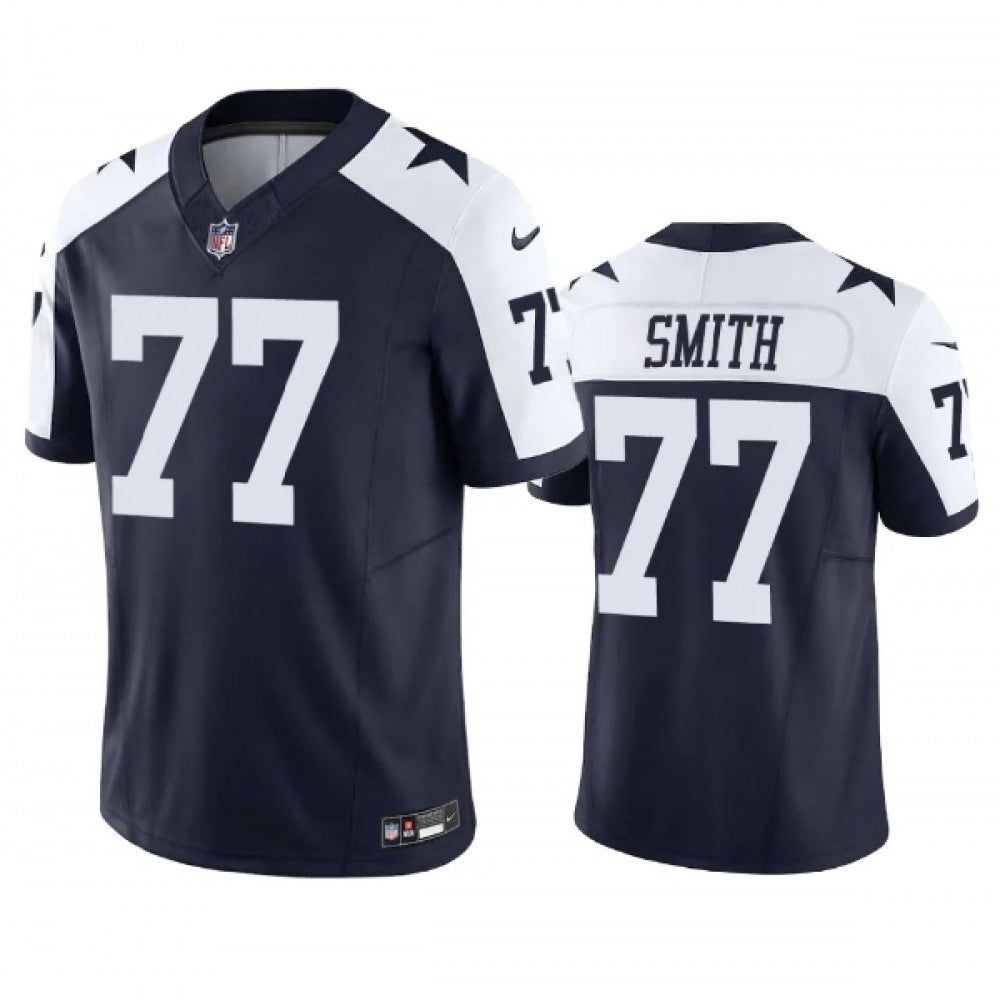 Men's Dallas Cowboys #73 Tyler Smith Navy 2023 F.U.S.E. Vapor Limited Stitched Football Jersey 