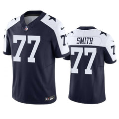 Men's Dallas Cowboys #73 Tyler Smith Navy 2023 F.U.S.E. Vapor Limited Stitched Football Jersey 