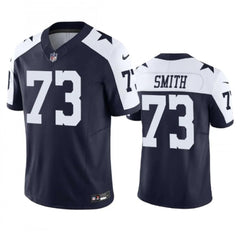 Men's Dallas Cowboys #73 Tyler Smith Navy 2023 F.U.S.E. Vapor Limited Stitched Football Jersey 