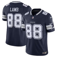 Men's Dallas Cowboys #88 CeeDee Lamb Navy 2023 F.U.S.E. Vapor Limited Stitched Football Jersey 