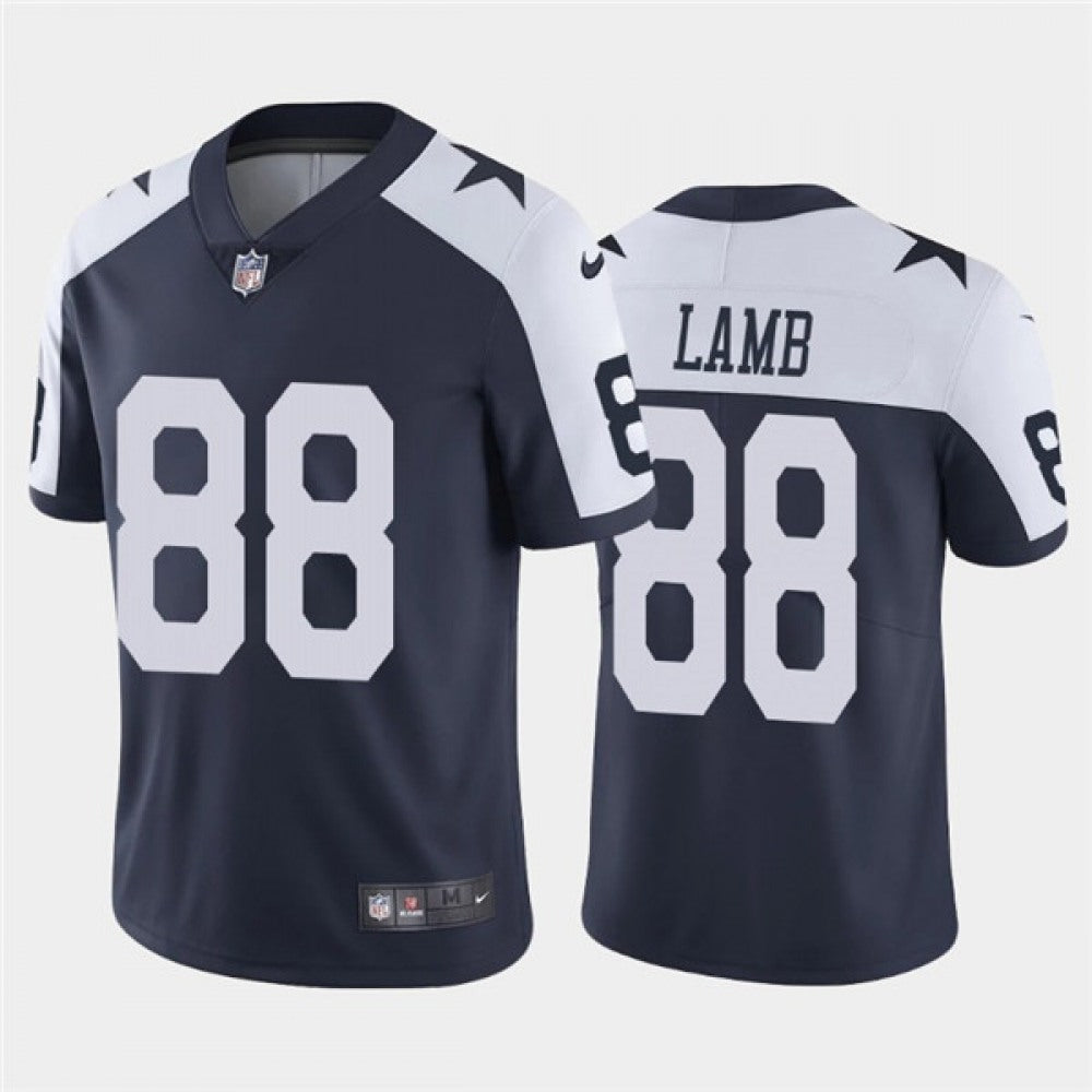 Men's Dallas Cowboys #88 CeeDee Lamb Navy Vapor Stitched Jersey 