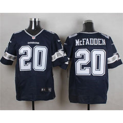 Cowboys #20 Darren McFadden Navy Blue Team Color Men's Stitched NFL Elite Jersey 