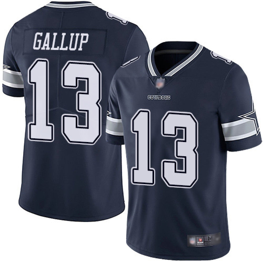 Men's Dallas Cowboys #13 Michael Gallup Navy Vapor Untouchable Limited Stitched NFL Jersey 