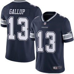 Men's Dallas Cowboys #13 Michael Gallup Navy Vapor Untouchable Limited Stitched NFL Jersey 