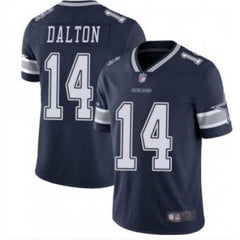 Men's Dallas Cowboys #14 Andy Dalton Navy Vapor Untouchable Limited Stitched Jersey 
